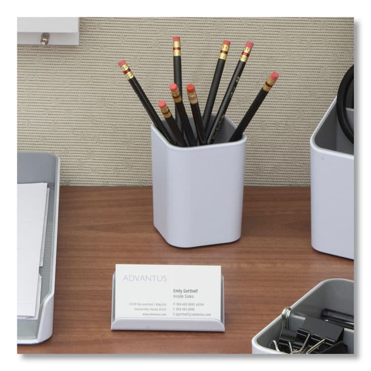 ADVANTUS CORPORATION Fusion Letter Tray, 1 Section, Letter Size Files, 12.63 x 10 x 1.75, White/Gray (AVT37522) thumbnail 4