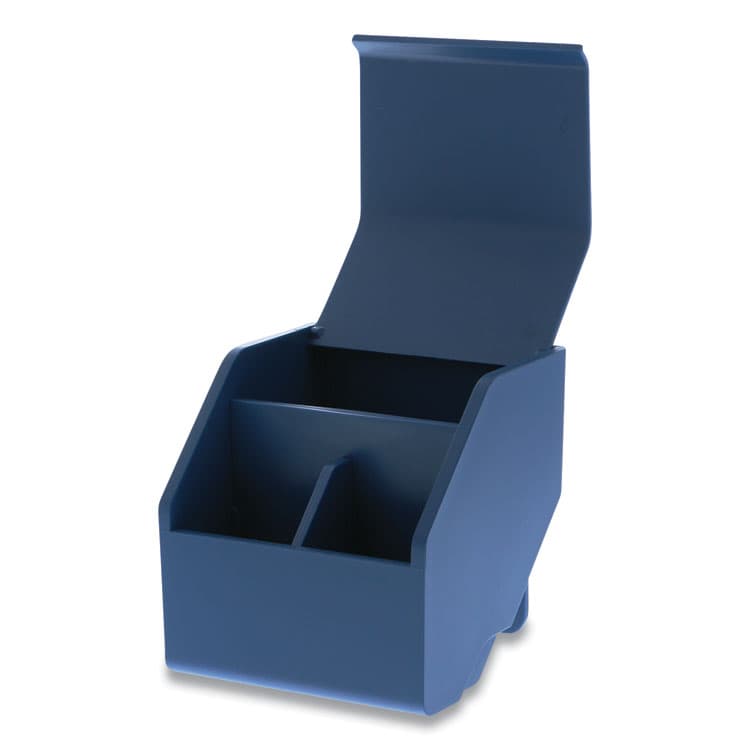 STANLEY BOSTITCH Konnect Desktop Organizer Short Storage Bin, 3.4" x 3.5" x 3.5", Blue (BOSKTCUPBLUE) thumbnail 2