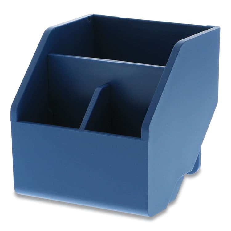 STANLEY BOSTITCH Konnect Desktop Organizer Short Storage Bin, 3.4" x 3.5" x 3.5", Blue (BOSKTCUPBLUE) thumbnail 3