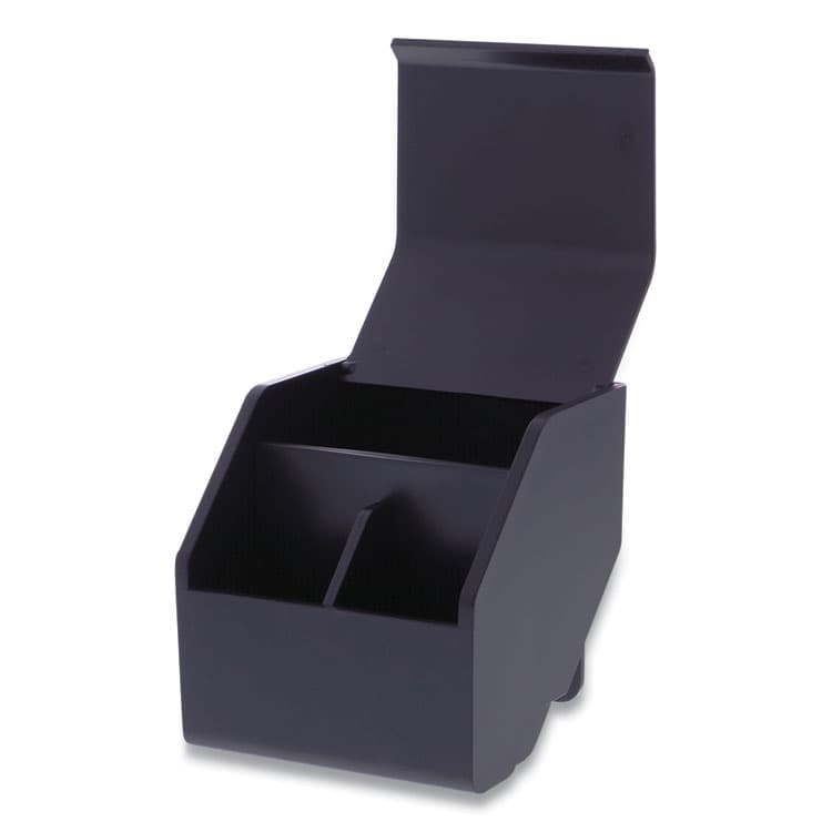 STANLEY BOSTITCH Konnect Desktop Organizer Short Storage Bin, 3.4" x 3.5" x 3.5", Black (BOSKTCUPBLK) thumbnail 2
