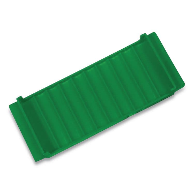 CONTROLTEK Stackable Plastic Coin Tray, Accommodates $50 in Dimes, 3.75" x 11.5" x 1.5", Green (CNK560562EA)