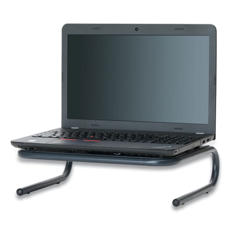 EMS MIND READER LLC Metal Monitor Stand Riser for Computer, 14.88" x 11.33" x 4.21", Black, Supports 44 lbs (EMS2METMONSTBLK) thumbnail 2