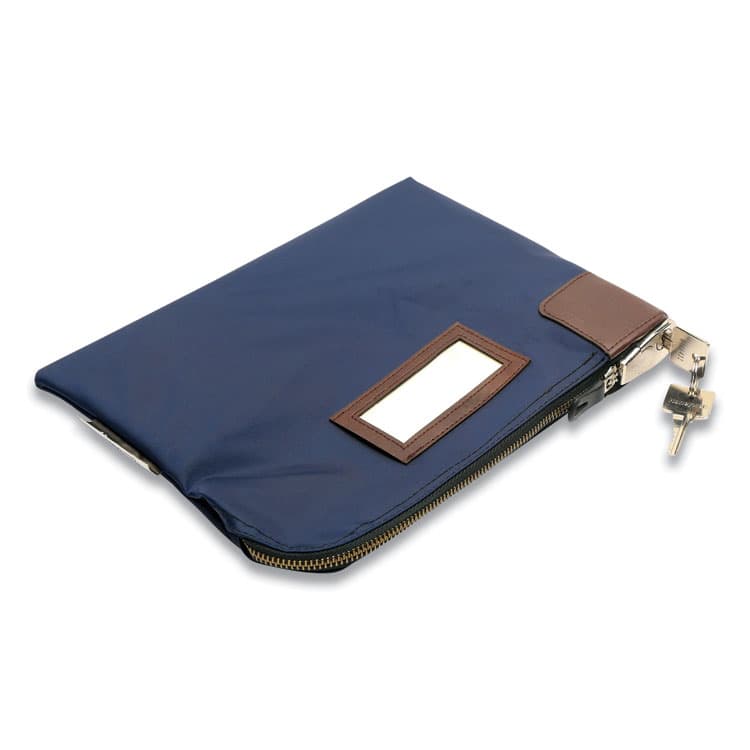 HONEYWELL ENVIRONMENTAL Key Lock Deposit Bag with Locking Zipper, Vinyl, 11.2" x 1.2" x 8.7", Navy Blue (HWL6505) thumbnail 2