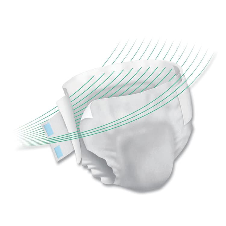 FIRST QUALITY PRODUCTS Per-Fit360 Degree Briefs, Maximum Plus Absorbency, Size 1, 26" to 48" Waist, 96/Carton (PVLPFNG012) thumbnail 2