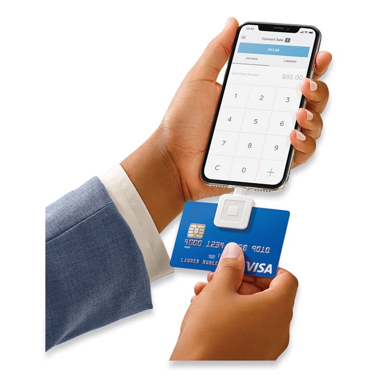 SQUARE . Reader for Magstripe Lightning Connector, White (SQA0523)