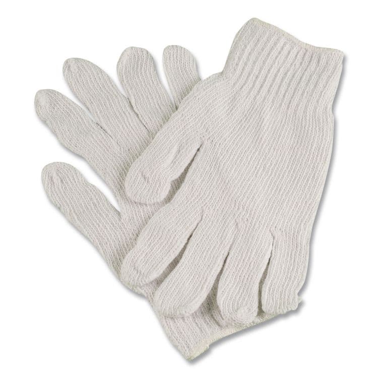 TRADEX INTERNATIONAL PRO CTPS400/NLW Series Natural White String Knit Gloves, Reversible, Small, White, 12 Pairs (TXICTPS400SM)