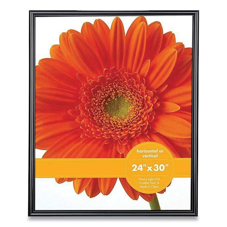 VICTORY LIGHT USA LLC Plastic Poster Frame, 24 x 30 Insert, Black (VLUVF0023B2430)