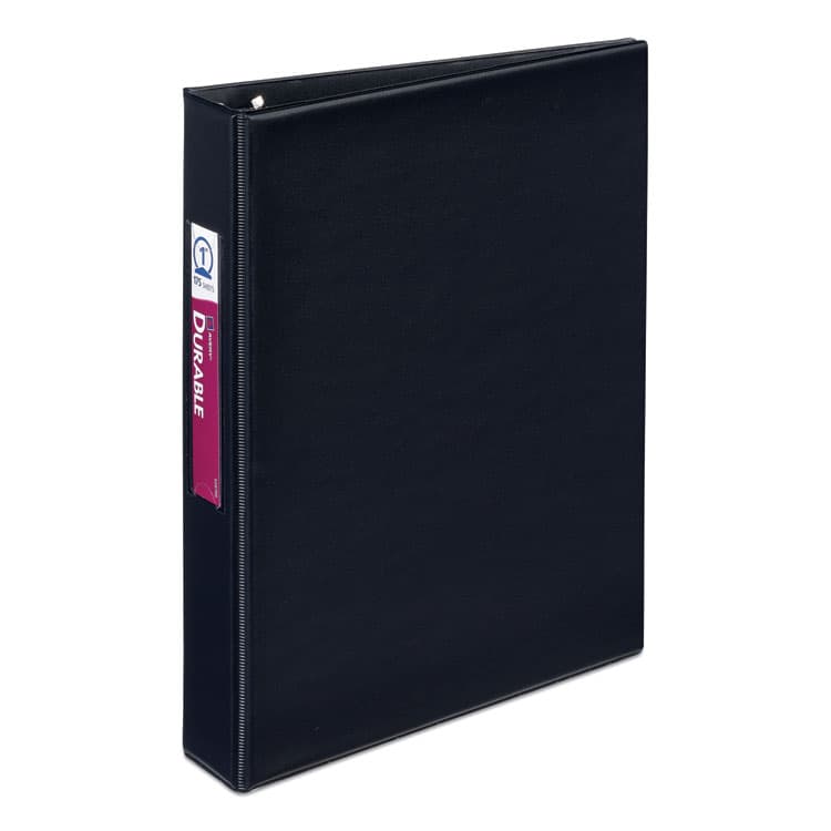 AVERY PRODUCTS CORPORATION Mini Size Durable Non-View Binder with Round Rings, 3 Rings, 1" Capacity, 8.5 x 5.5, Black (AVE27257)
