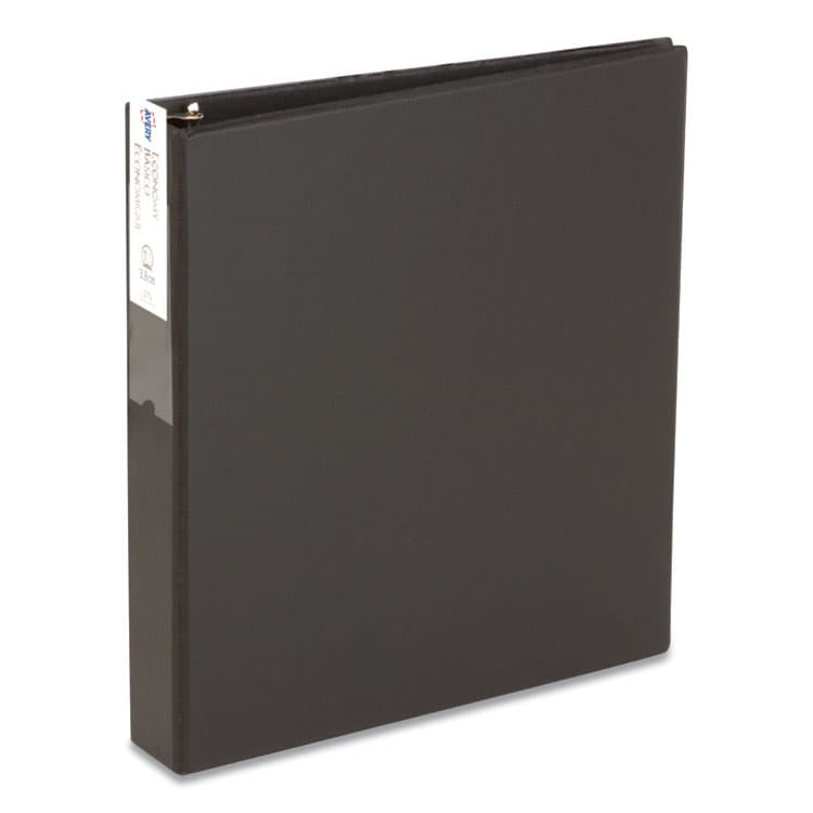 AVERY PRODUCTS CORPORATION Economy Non-View Binder with Round Rings, 3 Rings, 1.5" Capacity, 11 x 8.5, Black, (4401) (AVE04401)