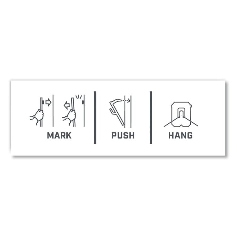 3M/COMMERCIAL TAPE DIV. Claw Drywall Picture Hanger, Stainless Steel, 15 lb Capacity, 5 Hooks and 5 Spot Markers (MMM3PH15M5ES) thumbnail 4