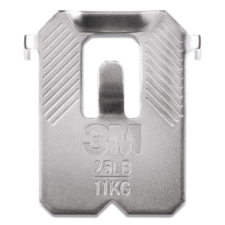 3M/COMMERCIAL TAPE DIV. Claw Drywall Picture Hanger, Stainless Steel, 25 lb Capacity, 4 Hooks and 4 Spot Markers, (MMM3PH25M4ES) thumbnail 2