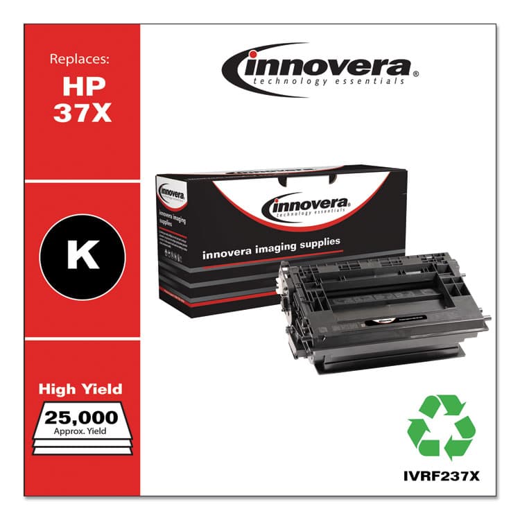 INNOVERA Remanufactured Black High-Yield Toner, Replacement for 37X (CF237X), 25,000 Page-Yield (IVRF237X) thumbnail 2