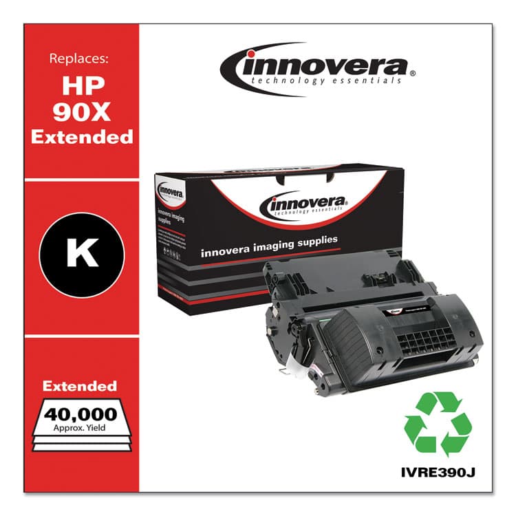 INNOVERA Remanufactured Black Extended-Yield Toner, Replacement for 90X (CE390XJ), 40,000 Page-Yield (IVRE390J) thumbnail 2