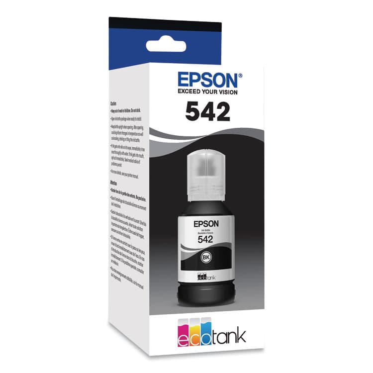 EPSON AMERICA, . T542120-S (T542) DURABrite EcoFit Ultra High-Capacity Ink, 7,500 Page-Yield, Black (EPST542120S)