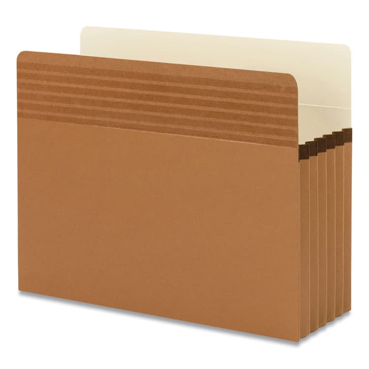 SMEAD MANUFACTURING CO. Easy Grip Pockets, 5.25" Expansion, Letter Size, Redrope, 10/Box (SMD73209)