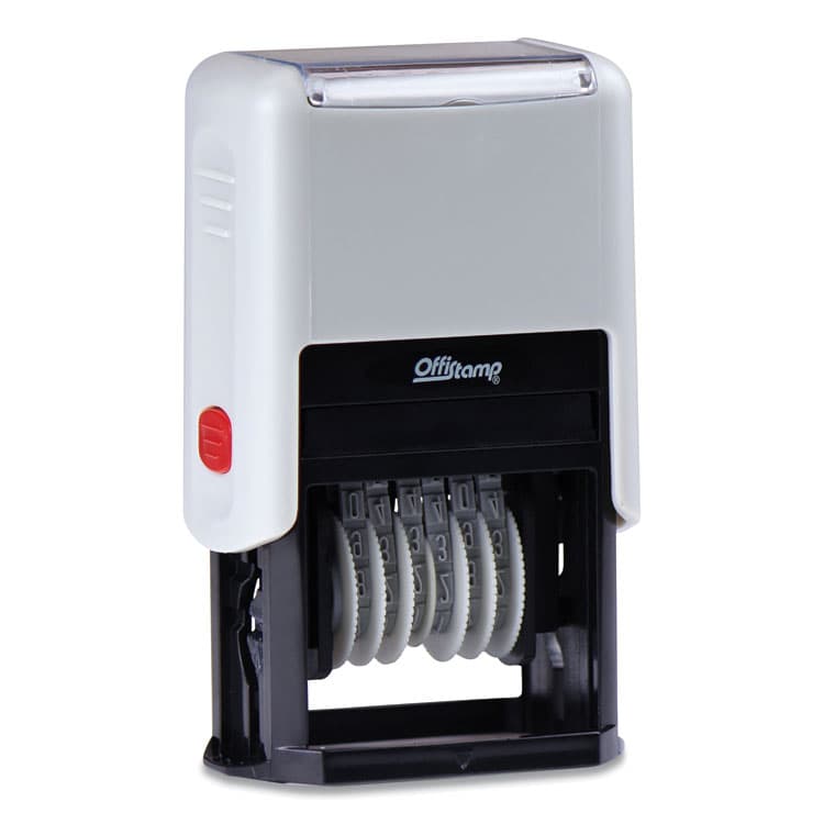 MARKING PRODUCTS, Numberer, Pre-Inked/Re-Inkable, 6 Bands, 1.88 x 0.25, Black (MKG034525) thumbnail 2