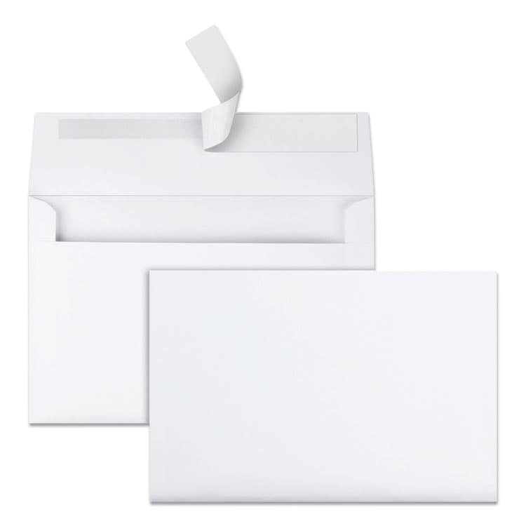 QUALITY PARK PRODUCTS Greeting Card/Invitation Envelope, A-9, Square Flap, Redi-Strip Adhesive Closure, 5.75 x 8.75, White, 100/Box (QUA10750)