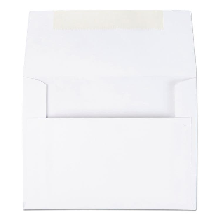 QUALITY PARK PRODUCTS Greeting Card/Invitation Envelope, A-2, Square Flap, Gummed Closure, 4.38 x 5.75, White, 100/Box (QUA36217) thumbnail 2