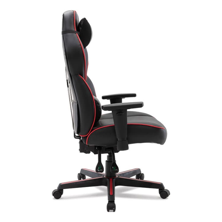 ALERA Racing Style Ergonomic Gaming Chair, Supports 275 lb, 15.91" to 19.8" Seat Height, Black/Red Trim Seat/Back, Black/Red Base (ALEGM4136) thumbnail 2