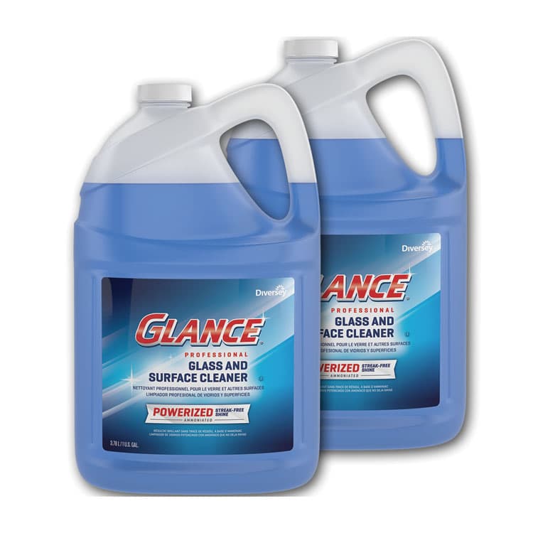 DIVERSEY Glance Powerized Glass and Surface Cleaner, Liquid, 1 gal, 2/Carton (DVOCBD540311)