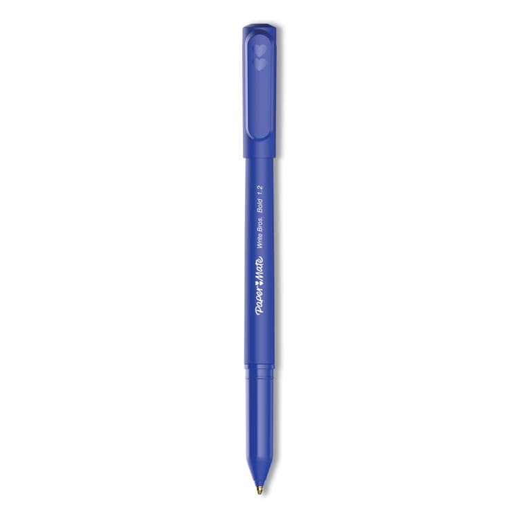 SANFORD Write Bros. Ballpoint Pen, Stick, Bold 1.2 mm, Blue Ink, Blue Barrel, Dozen (PAP2124513)
