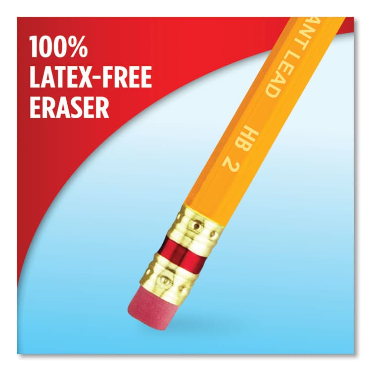 SANFORD EverStrong #2 Pre-Sharpened Woodcase Pencils, HB (#2), Black Lead, Yellow Barrel, Dozen (PAP2065456) thumbnail 3