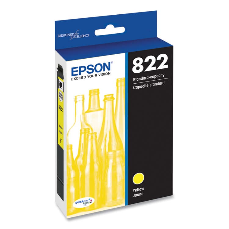 EPSON AMERICA, . T822420-S (T822) DURABrite Ultra Ink, 240 Page-Yield, Yellow (EPST822420S) thumbnail 2