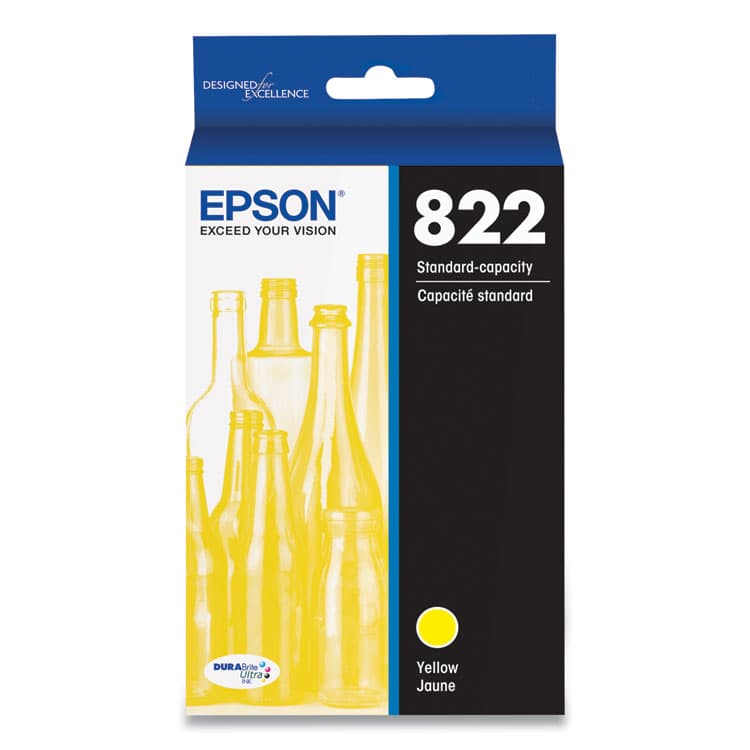EPSON AMERICA, . T822420-S (T822) DURABrite Ultra Ink, 240 Page-Yield, Yellow (EPST822420S)