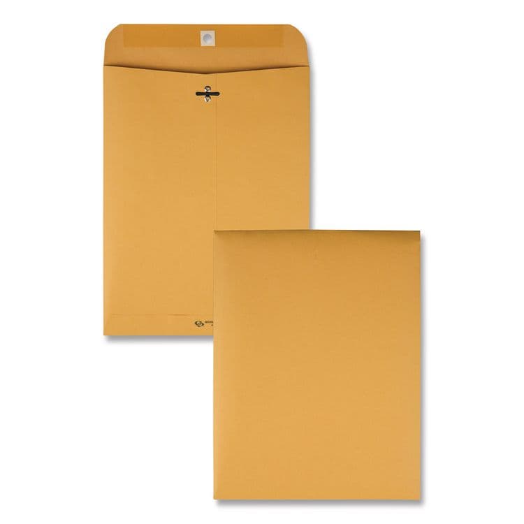 QUALITY PARK PRODUCTS Clasp Envelope, 32 lb Bond Weight Kraft, #87, Square Flap, Clasp/Gummed Closure, 8.75 x 11.5, Brown Kraft, 100/Box (QUA37787)