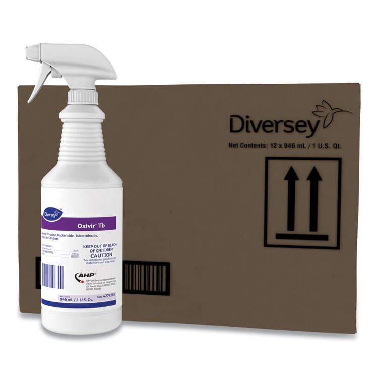 DIVERSEY Oxivir TB One-Step Disinfectant Cleaner, Liquid, 32 oz (DVO4277285EA)
