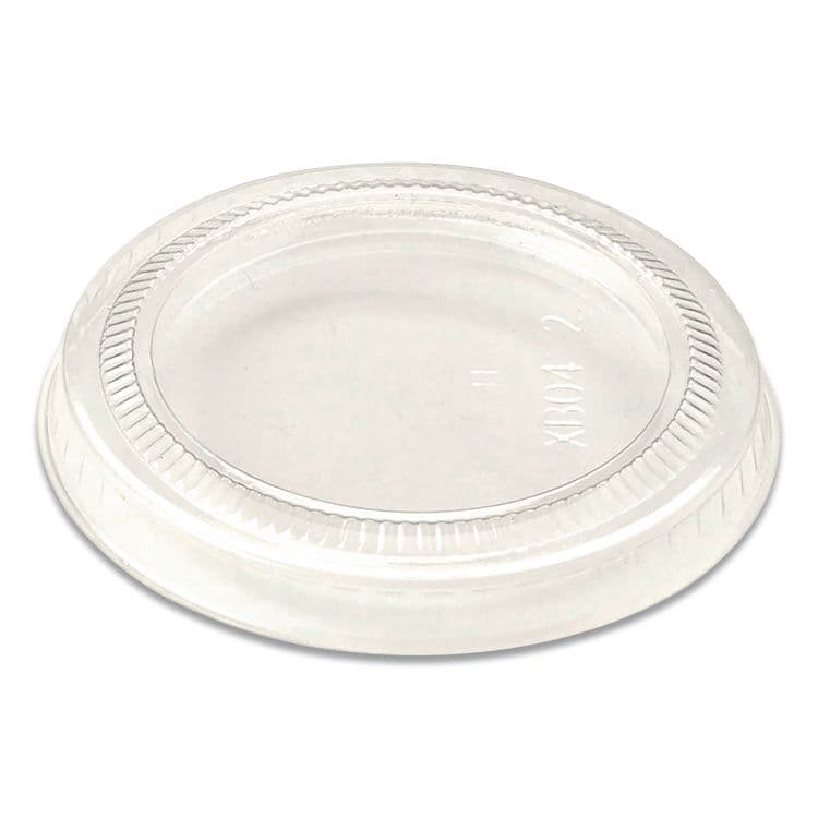 WORLD CENTRIC PLA Lids for Fiber Portion/Souffle Cups, 2.6" Diameter x 0.3" h, Clear, Plastic, 2,000/Carton (WORCPLCS2S)