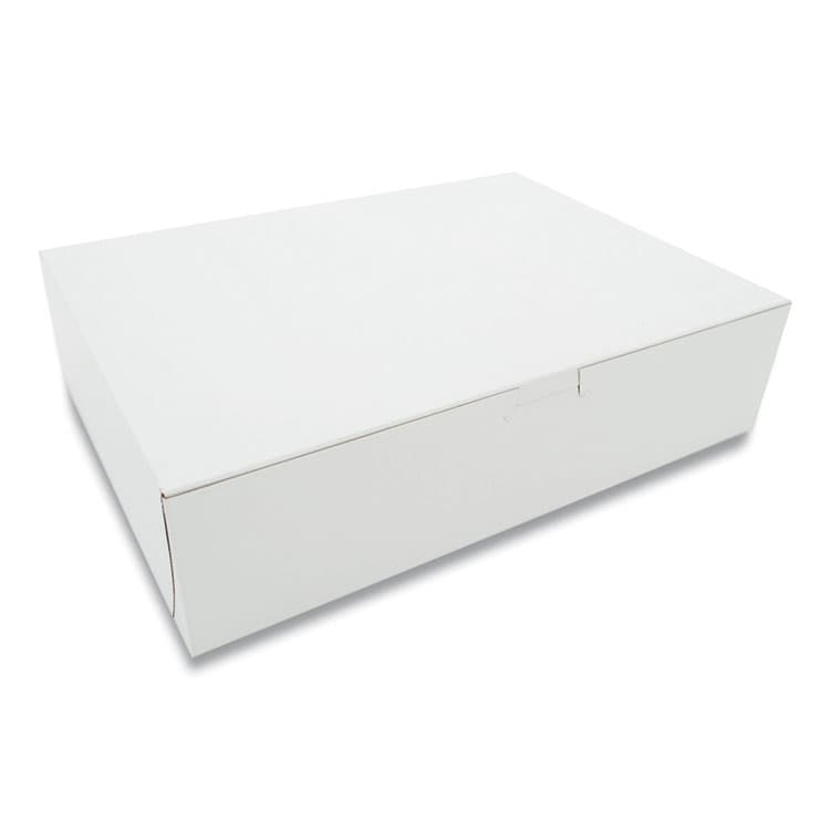 SOUTHERN CHAMPION TRAY White One-Piece Non-Window Bakery Boxes, 9 x 3 x 12, White, Paper, 100/Bundle (SCH1583)