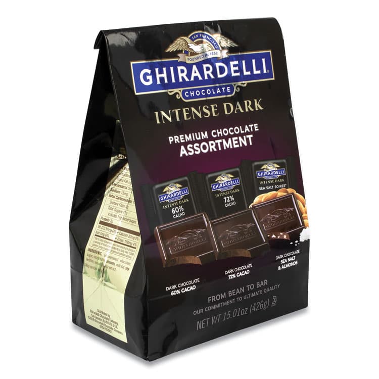 GHIRARDELLI Intense Dark Chocolate Premium Collection, 15.01 oz Bag (GRR22001102) thumbnail 3