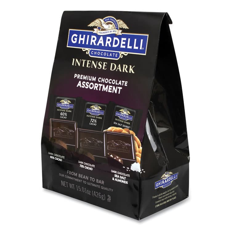 GHIRARDELLI Intense Dark Chocolate Premium Collection, 15.01 oz Bag (GRR22001102) thumbnail 4