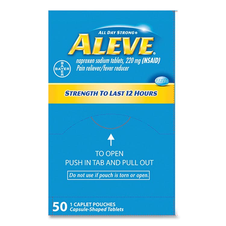 ACME UNITED CORPORATION Pain Reliever Tablets, 50 Packs/Box (PFYBXAL50) thumbnail 2