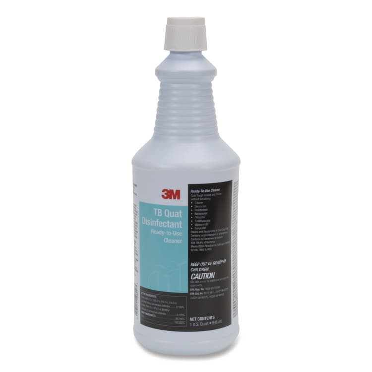3M/COMMERCIAL TAPE DIV. TB Quat Disinfectant Ready-to-Use Cleaner, 32 oz Bottle, 12 Bottles and 2 Spray Triggers/Carton (MMM29612) thumbnail 3