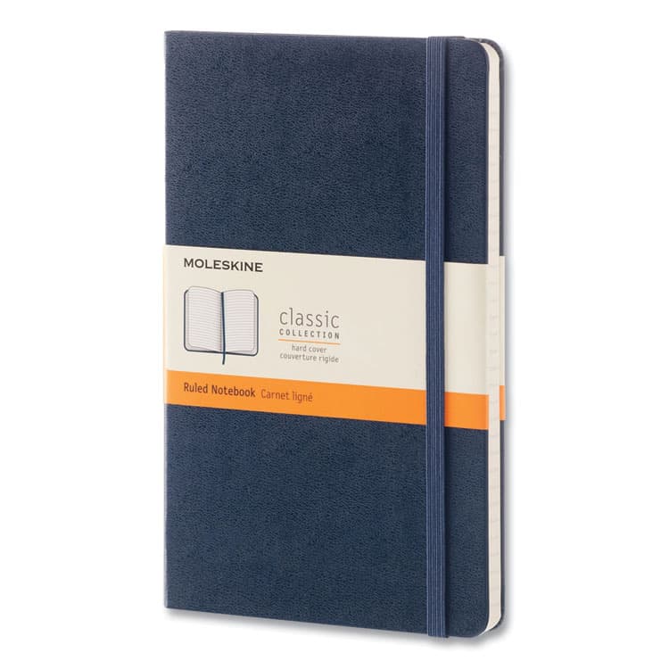 HACHETTE BOOK GROUP Classic Collection Hard Cover Notebook, 1-Subject, Dotted Rule (4 sq/in), Sapphire Blue Cover, (240) 8.25 x 5 Sheets (HBG893601)