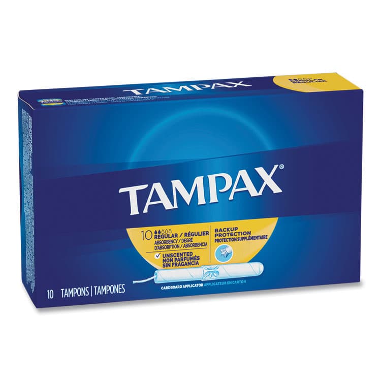 PROCTER & GAMBLE Cardboard Applicator Tampons, Regular Absorbency, 10/Box (PGC21409) thumbnail 2