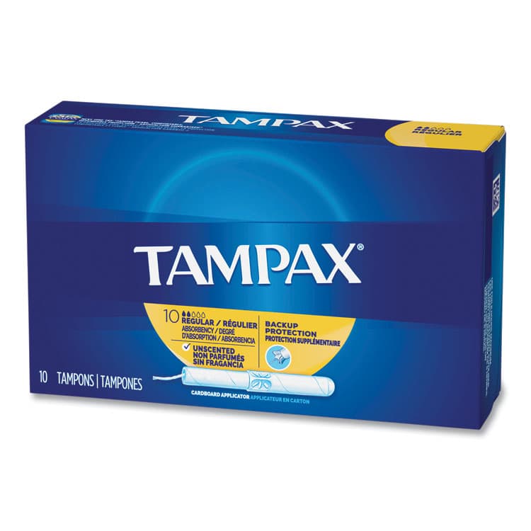 PROCTER & GAMBLE Cardboard Applicator Tampons, Regular Absorbency, 10/Box (PGC21409) thumbnail 3