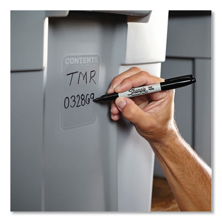 SANFORD Fine Tip Permanent Marker, Canister, Black, 36/Pack (SAN35010) thumbnail 3