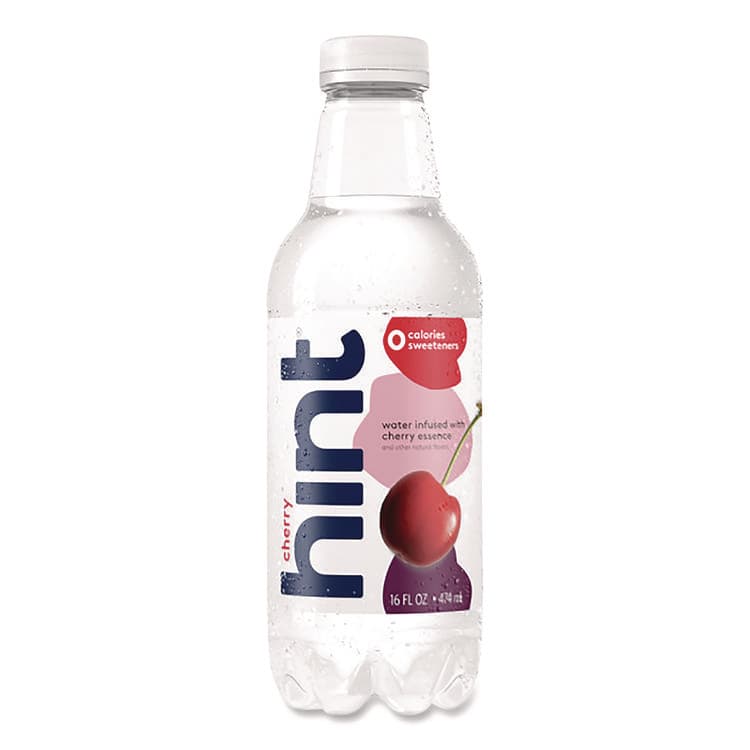 HINT, . Flavored Water, Cherry, 16 oz Bottle, 12 Bottles/Carton (HIN00157) thumbnail 2