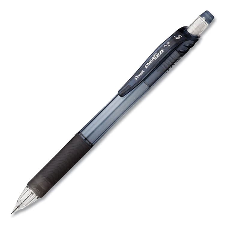 PENTEL OF AMERICA EnerGel RTX Gel Pen, Retractable, Medium 0.7 mm, Black Ink, Gray/Black Barrel, 5/Pack (PENBL77BP5A) thumbnail 2