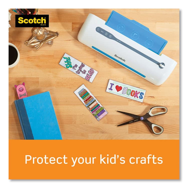 3M/COMMERCIAL TAPE DIV. Laminating Pouches, 3 mil, 8.5" x 14", Gloss Clear, 20/Pack (MMMTP385520) thumbnail 4