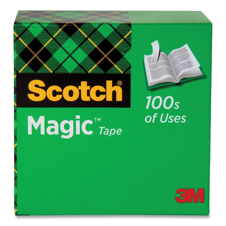 3M/COMMERCIAL TAPE DIV. Magic Tape Refill, 1" Core, 0.75" x 25 yds, Clear, 20/Pack (MMM810SX20)