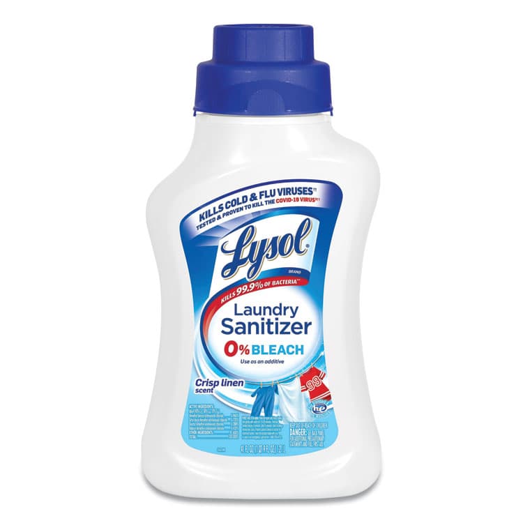 RECKITT BENCKISER Laundry Sanitizer, Liquid, Crisp Linen, 41 oz, 6/Carton (RAC95871)