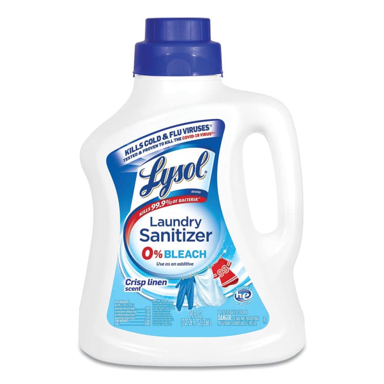 RECKITT BENCKISER Laundry Sanitizer, Liquid, Crisp Linen, 90 oz (RAC95872EA)