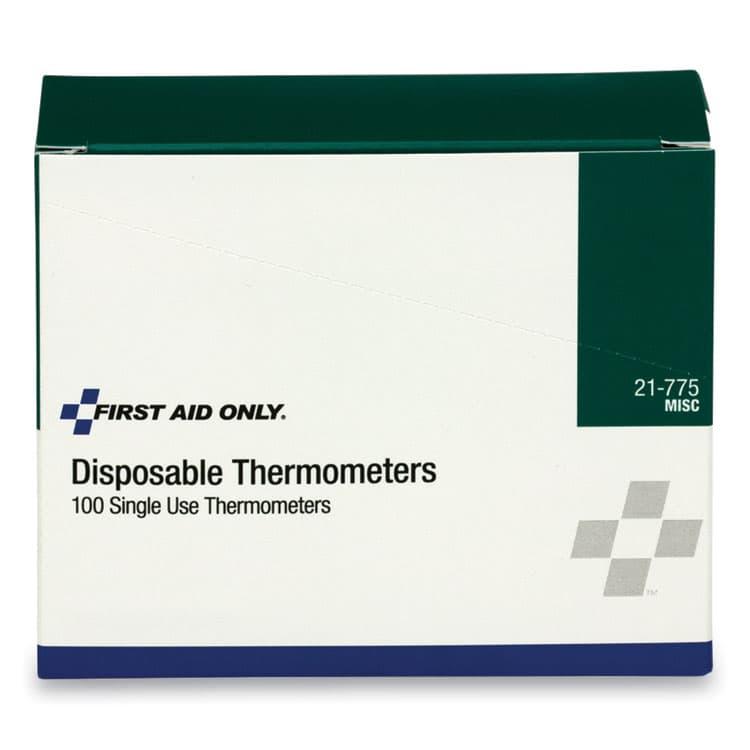 FIRST AID ONLY, . Disposable Forehead Thermometer, Dot-Matrix Phase Change,100/Box (FAO21775)
