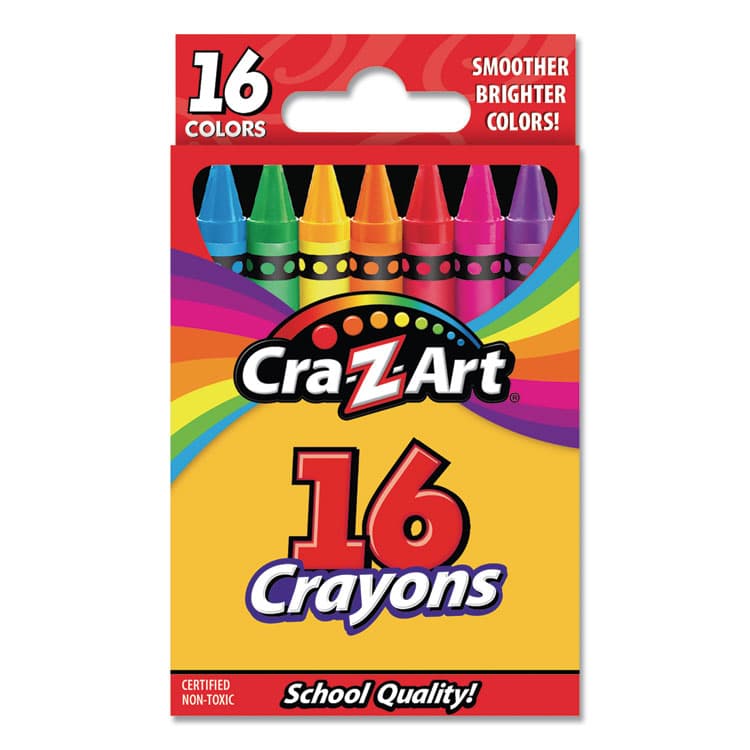 LAROSE INDUSTRIES, LLC Crayons, Regular Size, 16 Assorted Colors, 16/Set (CZA10200WM40)