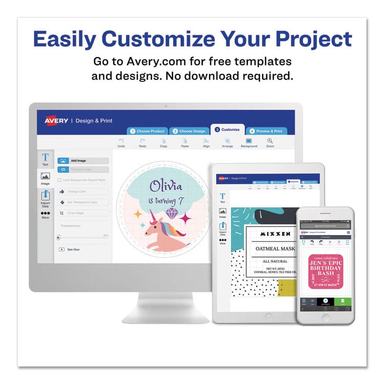 AVERY PRODUCTS CORPORATION High-Visibility Permanent Laser ID Labels, 2 x 4, Neon Assorted, 1000/Box (AVE5964) thumbnail 4