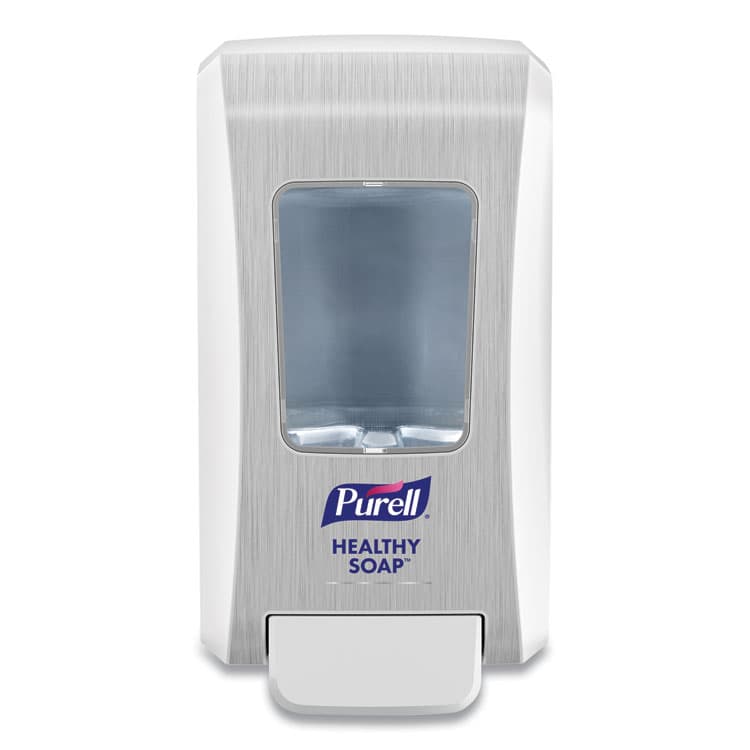 GO-JO INDUSTRIES FMX-20 Soap Push-Style Dispenser, 2,000 mL, 6.5" x 4.68" x 11.66", White, 6/Carton (GOJ523006CT)